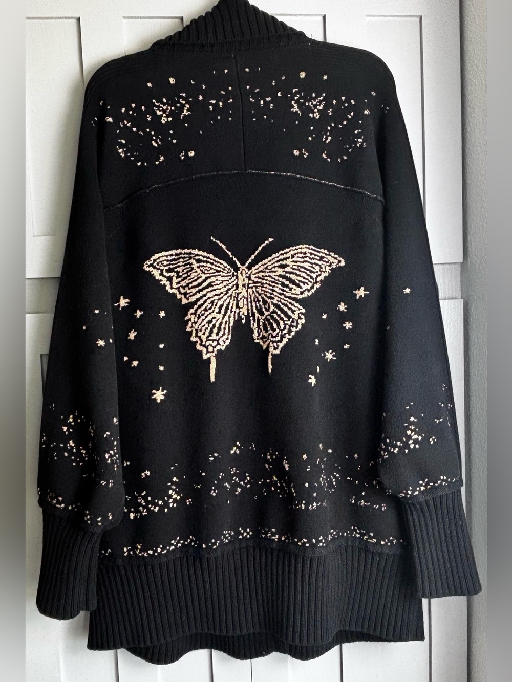 By Anthropologie Collared V-Neck Cardigan Size 2X (flaws, see description) - Picture 5 of 11